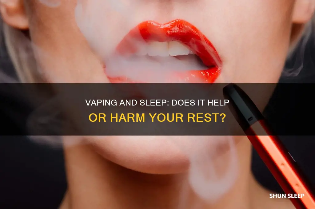 does vaping help you sleep