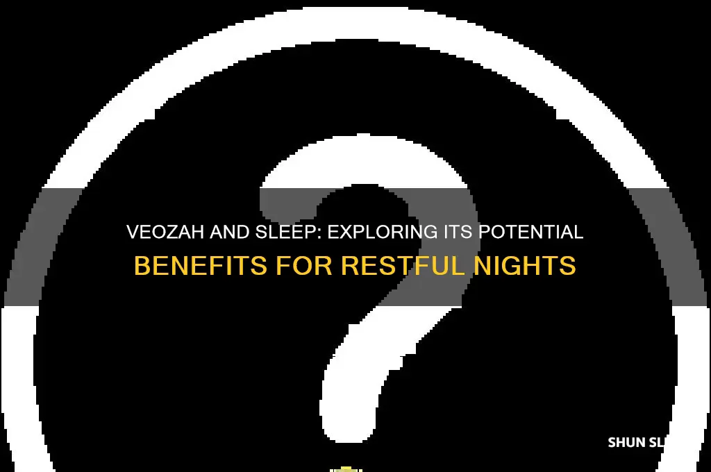 does veozah help with sleep