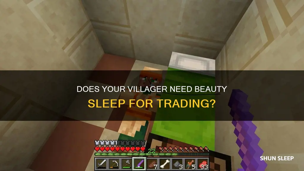 does villager need to sleep for trading