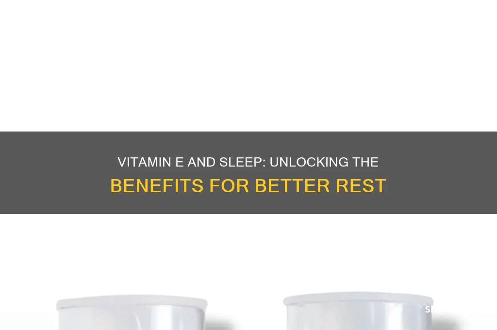 does vitamin e help sleep