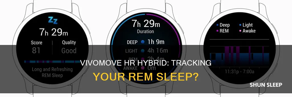 does vivomove hr hybrid track rem sleep