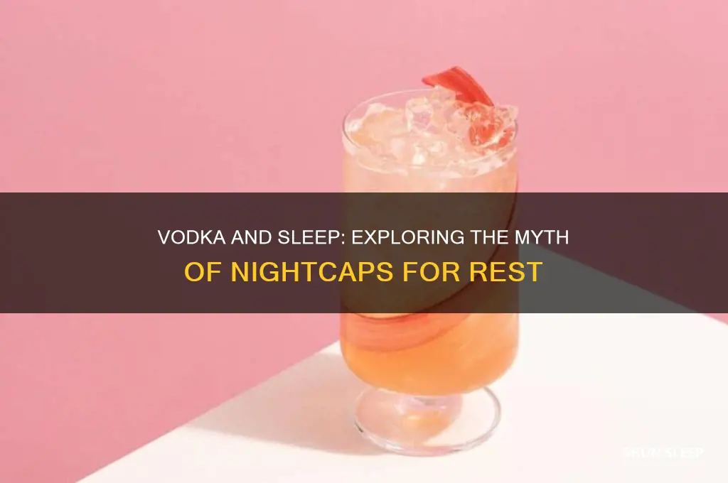 does vodka help sleep