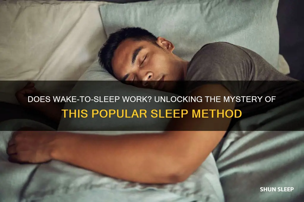 does wake to sleep method work