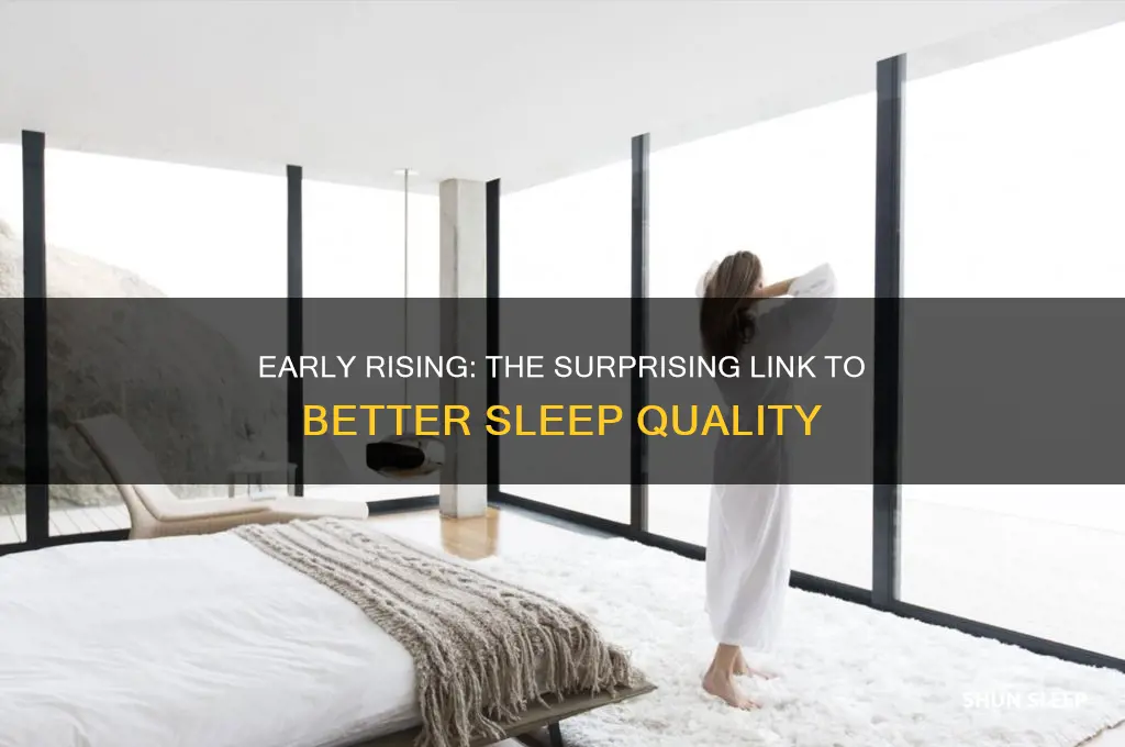 does waking up early help you sleep better