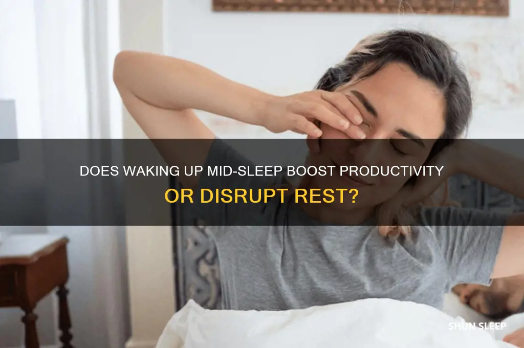 does waking up in the middle of sleep help