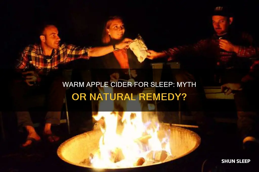 does warm apple cider help you sleep