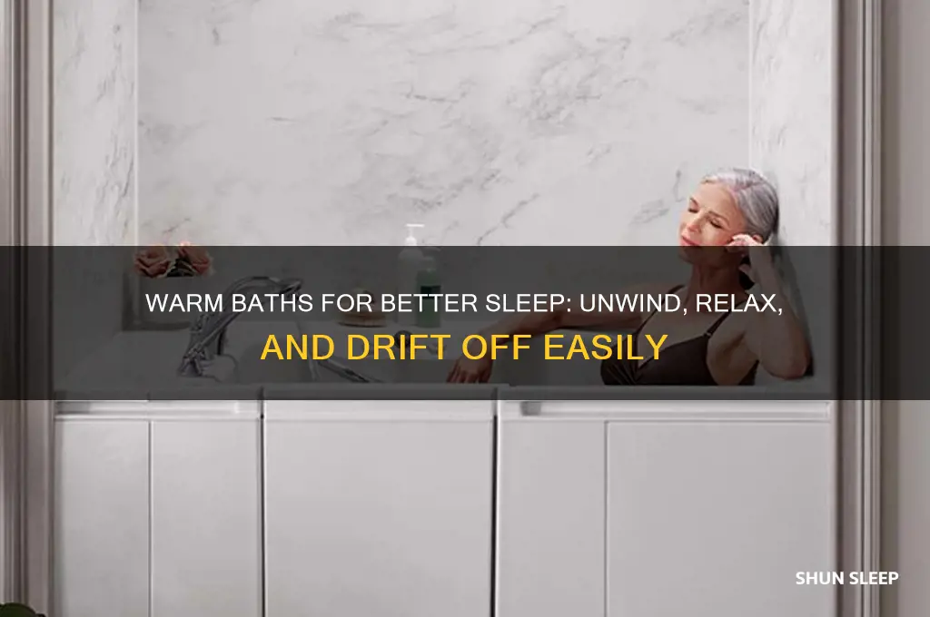 does warm bath help sleep