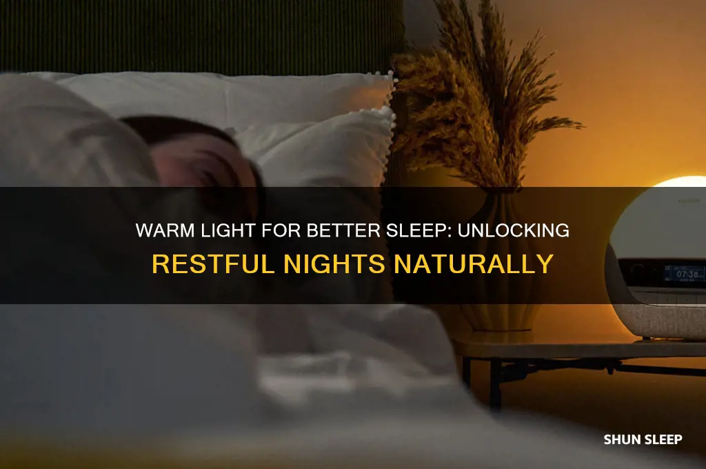 does warm light help you sleep