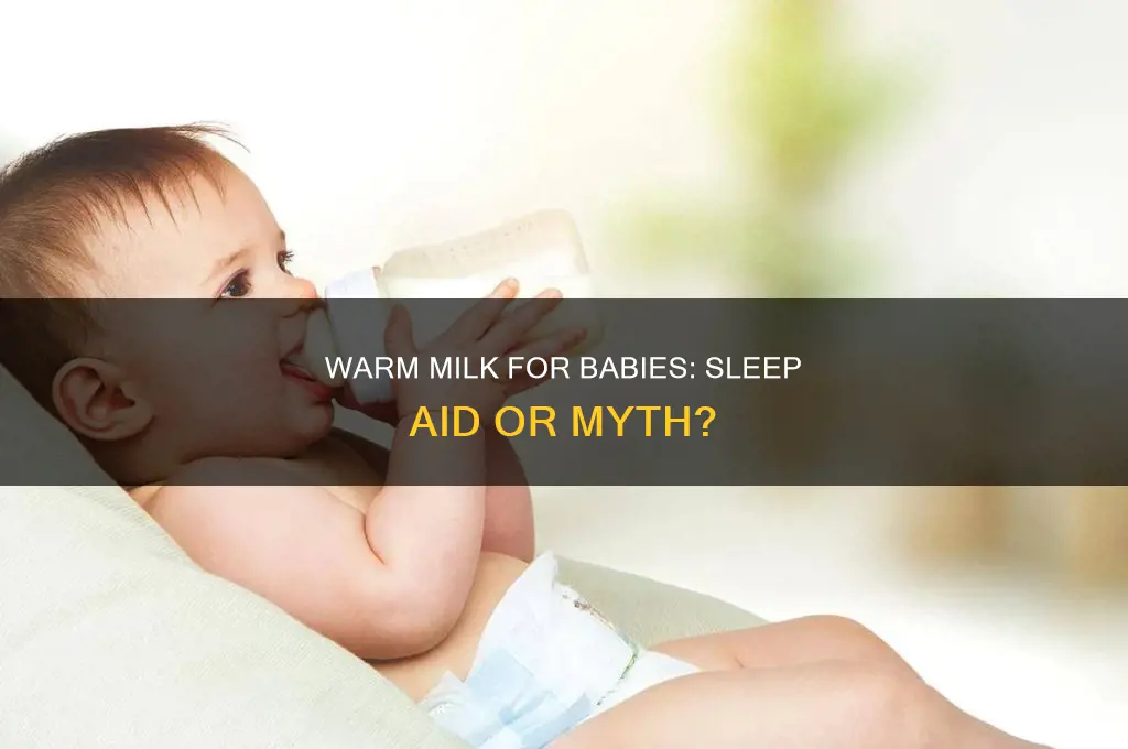 does warm milk put a baby to sleep
