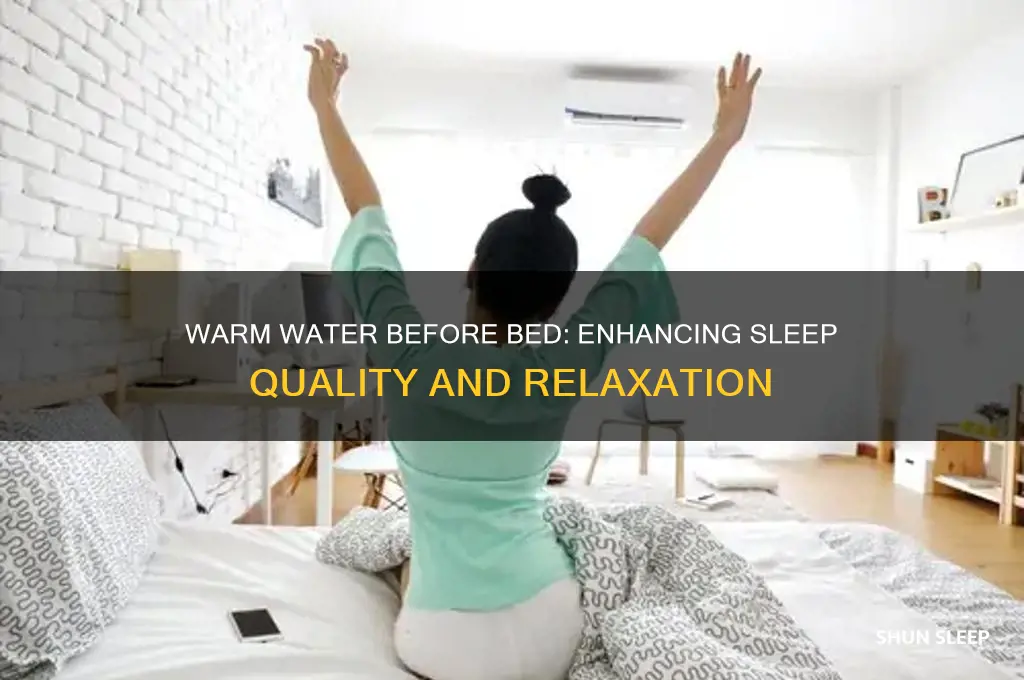 does warm water help sleep