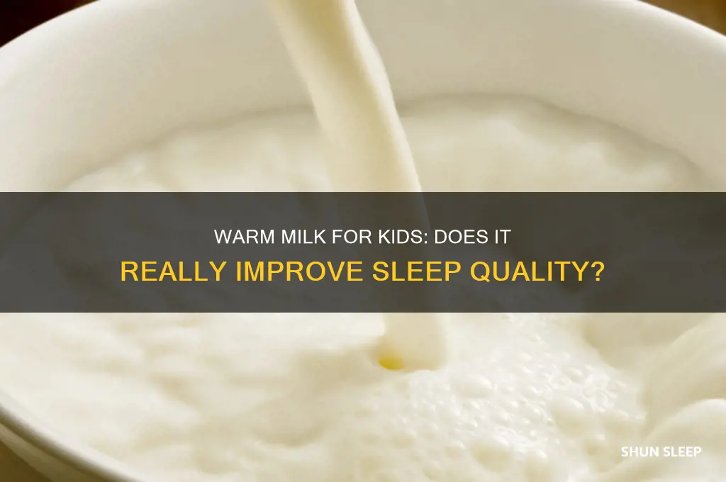 does warmilm help kids sleep