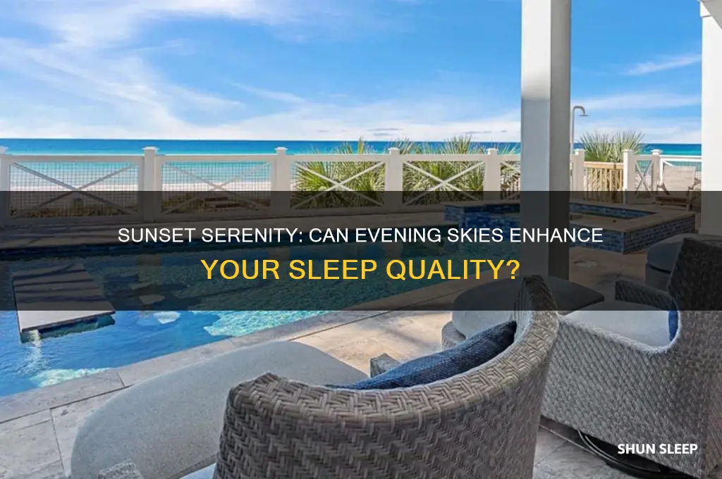 does watching the sunset help you sleep