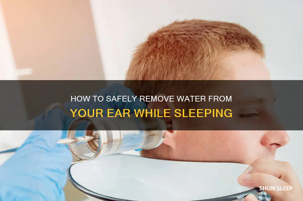 does water get out of my ear when i sleep