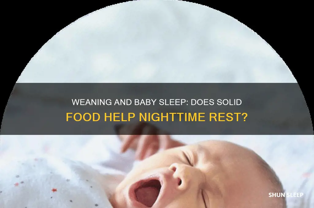 does weaning help babies sleep through night