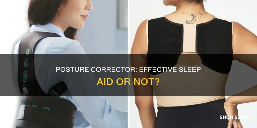 does wearing a posture corrector work while sleeping