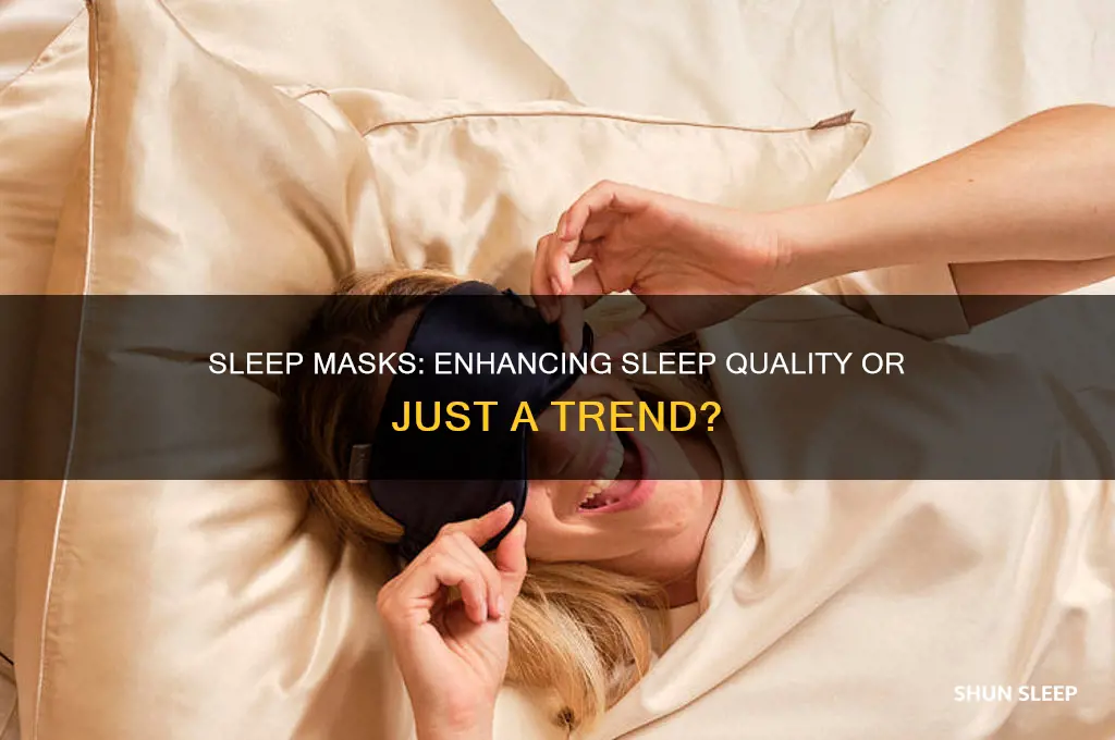 does wearing a sleep mask help you sleep
