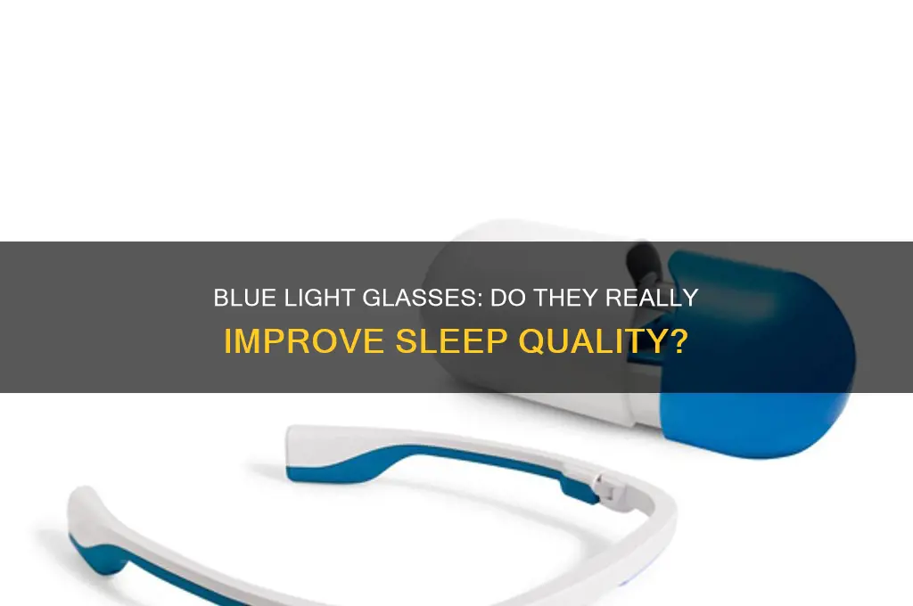 does wearing blue light glasses help with sleep