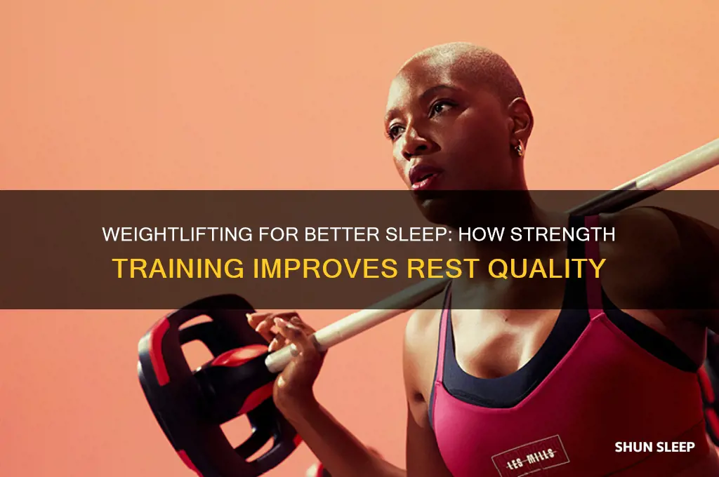 does weight lifting help sleep
