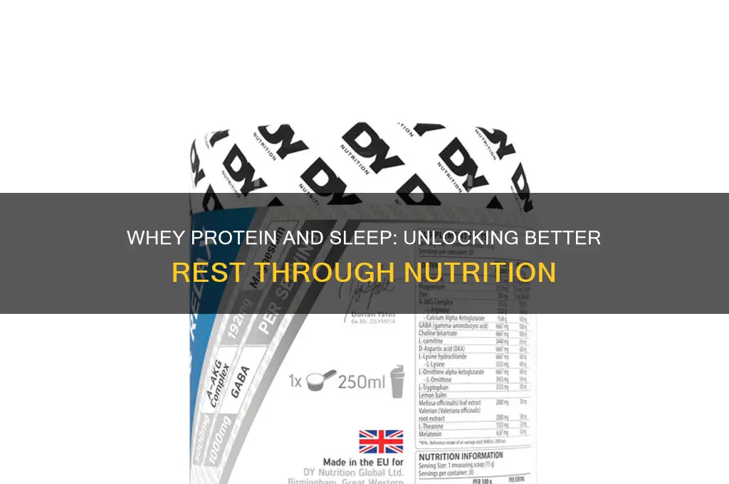does whey protein help sleep