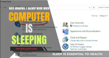 Windows 7 Backup: Does It Work While Sleeping?