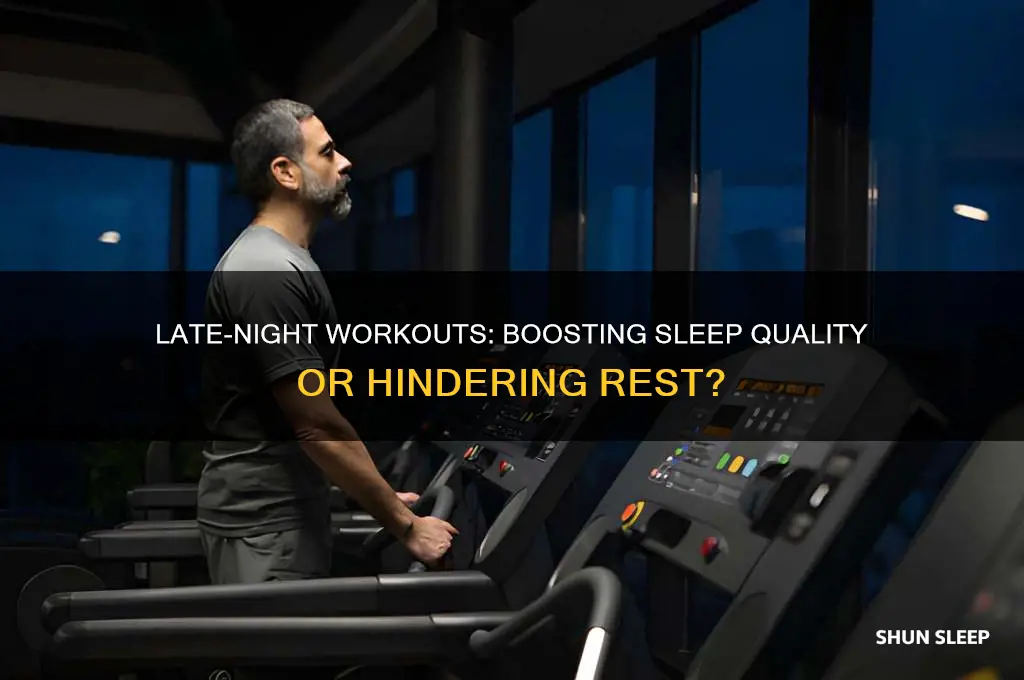does working out before bed help sleep