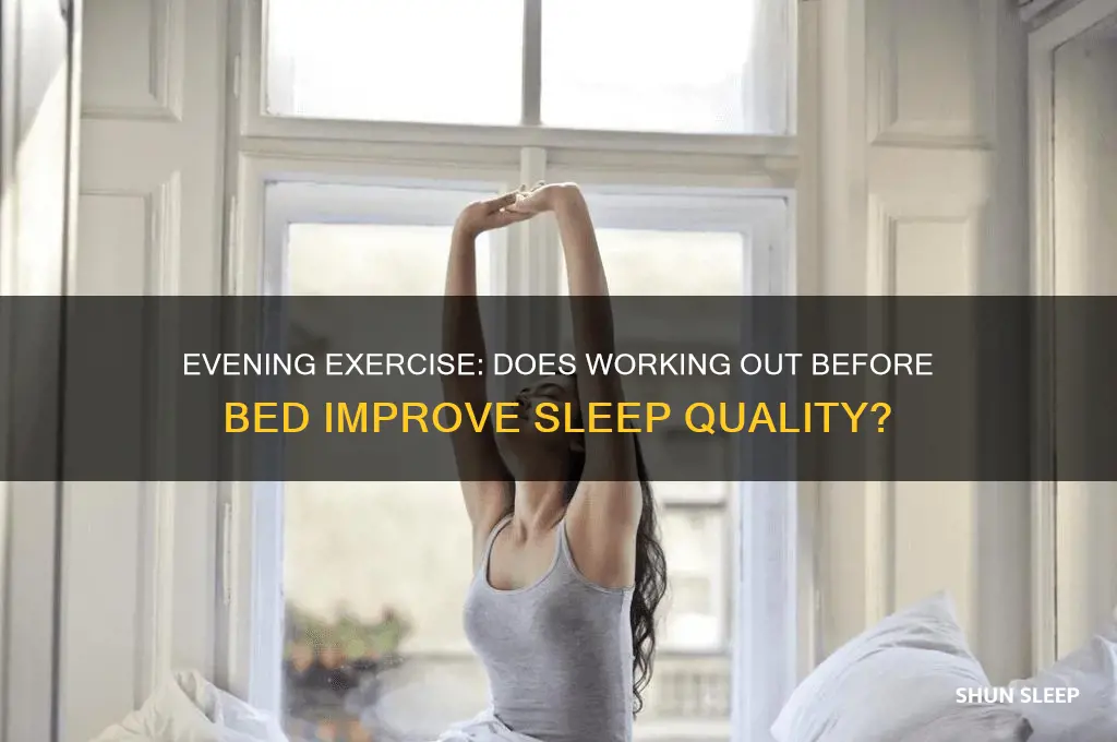 does working out before bed help you sleep