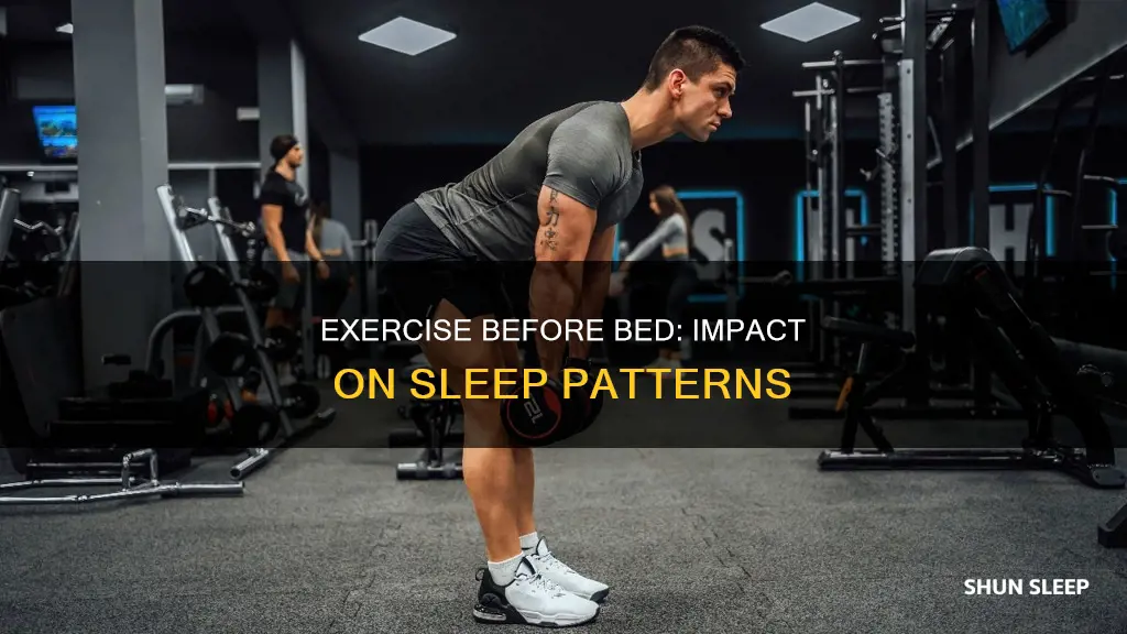 does working out near bedtime interfere with sleep
