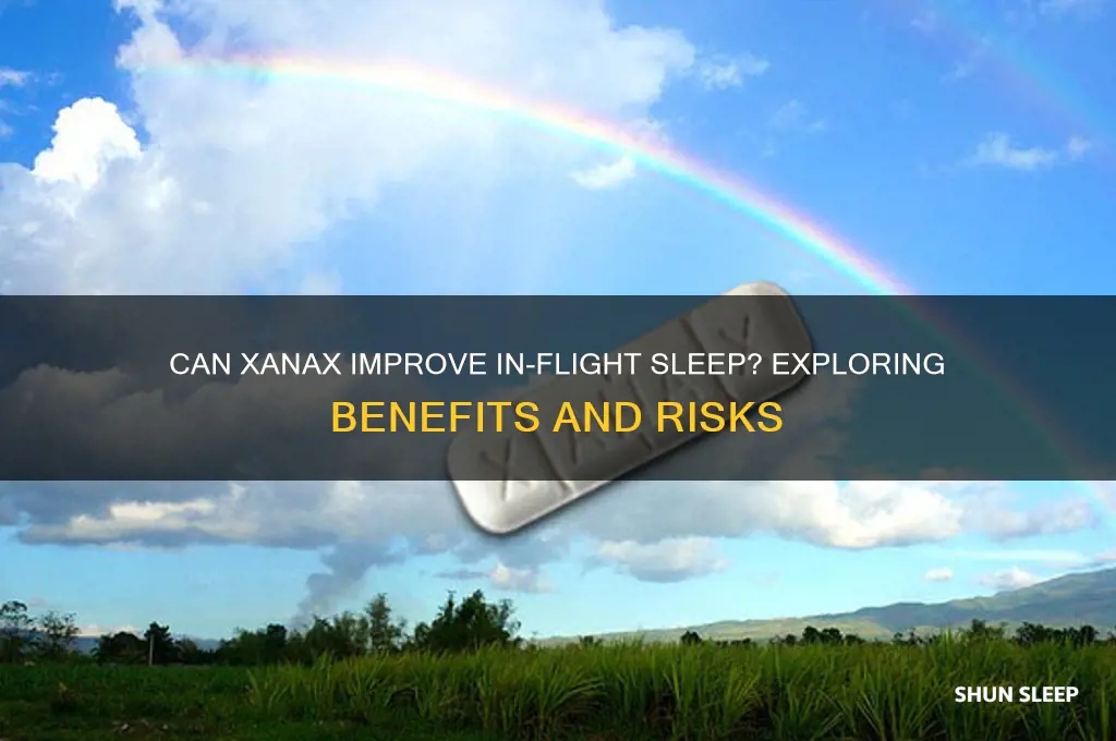 does xanax help sleep on plane