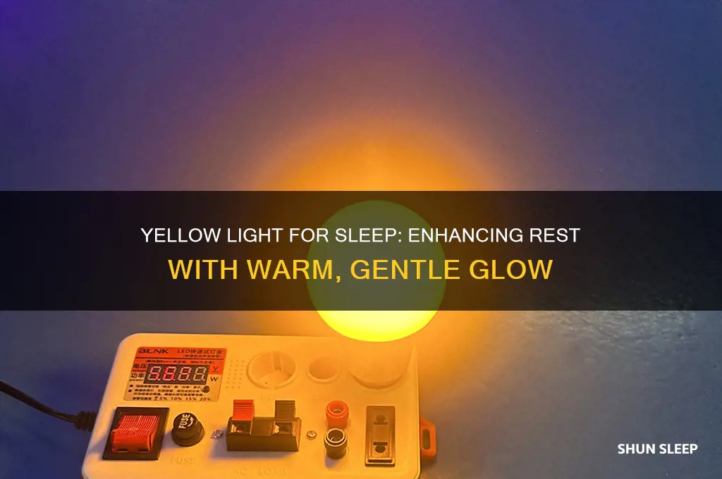 does yellow light help you sleep