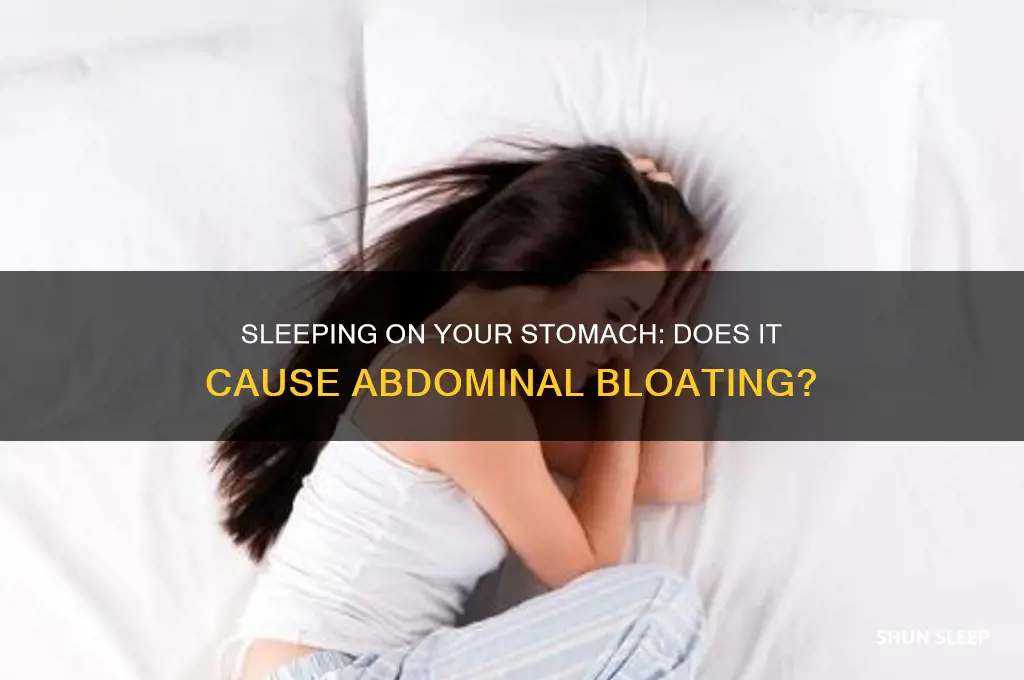 does you stomach get fatter sleeping on your stomach