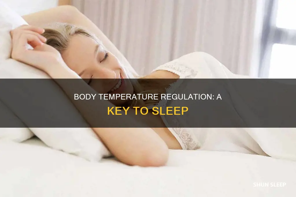 does your body temp need to drop to sleep
