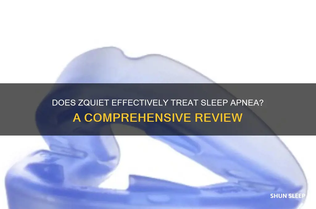 does zquiet help with sleep apnea