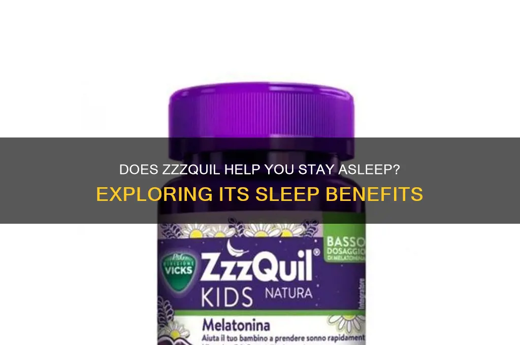 does zzzquil help you stay asleep