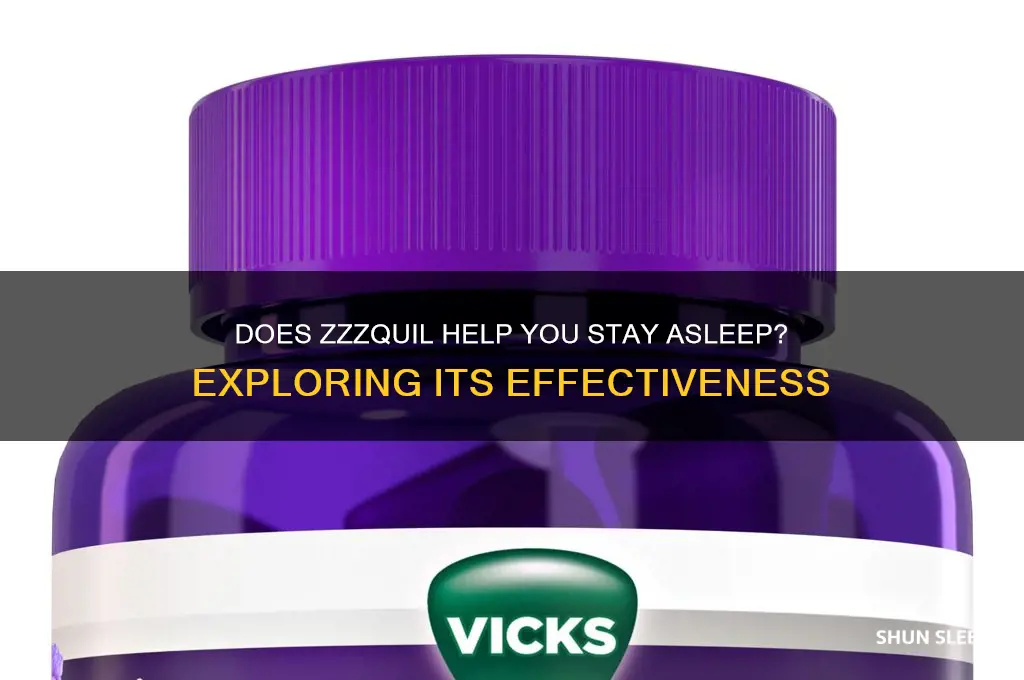 does zzzquil help you stay sleep