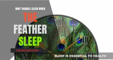 Feather Sleep: Disabling Clock for Better Rest