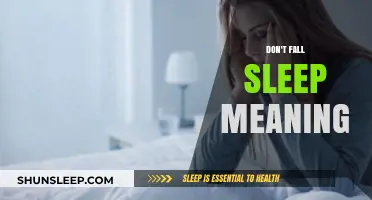 Stay Alert: The True Meaning of "Don't Fall Asleep