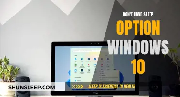 Windows 10 Insomnia: Troubleshooting Sleep Option Absence