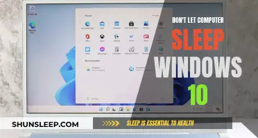 Preventing Windows 10 Computers from Sleeping: A Guide