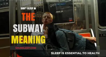 The Mystery Behind 'Don't Sleep in the Subway