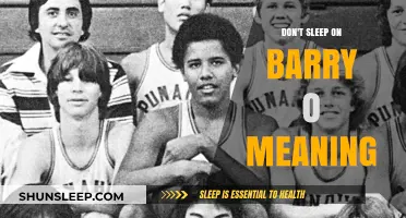 The Real Meaning of "Don't Sleep on Barry O