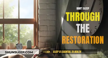 Restoration: Wake Up to the Benefits of Sleep