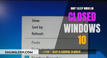 Why Windows 10 Shouldn't Sleep When Lid Closed