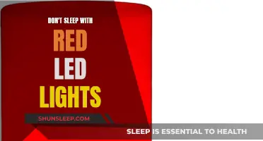 Red LED Lights: Sleep Disruptors You Should Avoid