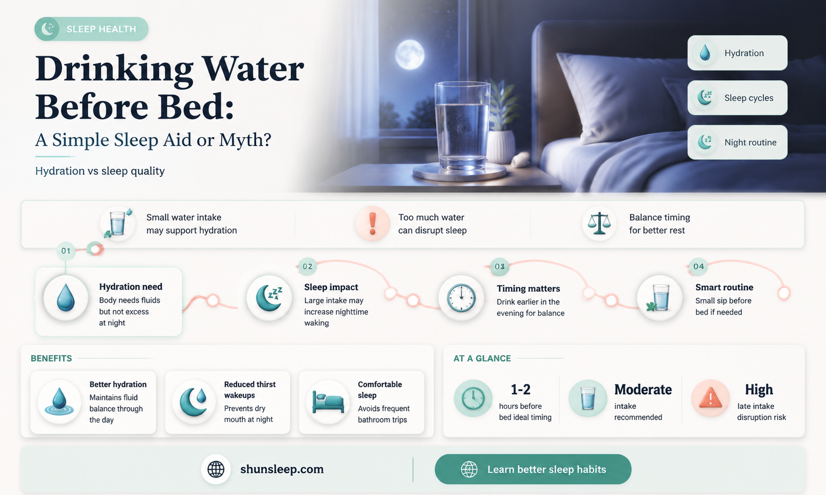 can drinking water before bed help you sleep