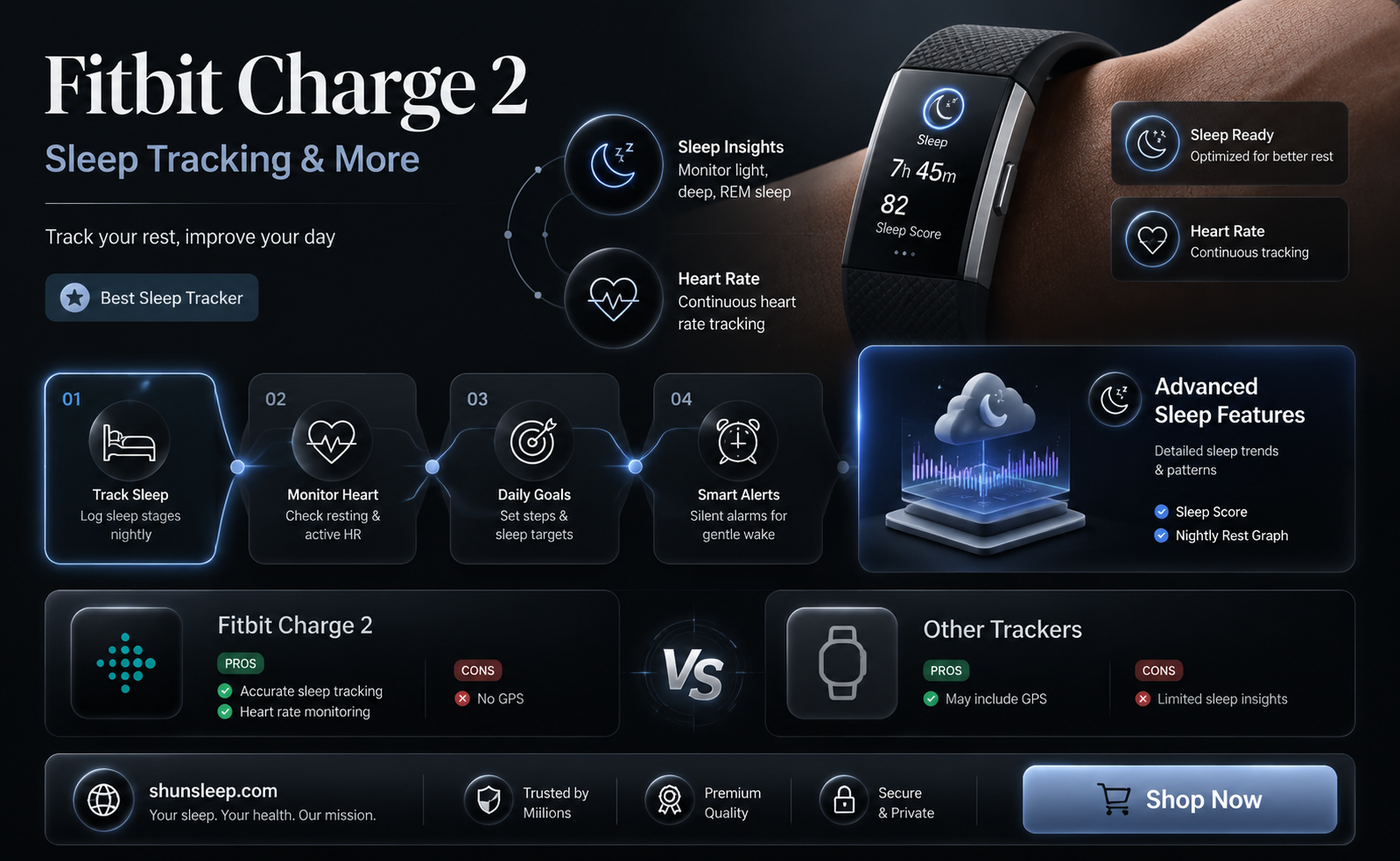 can a fitbit charge 2 track sleep