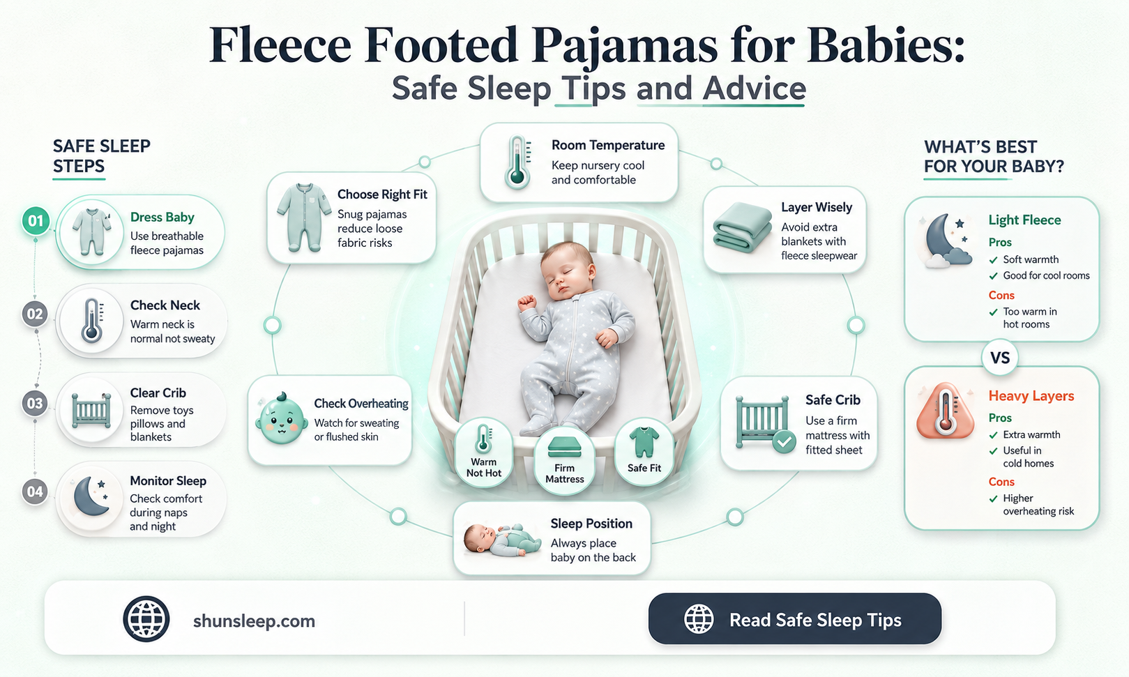 can babies sleep in fleece footed pajamas