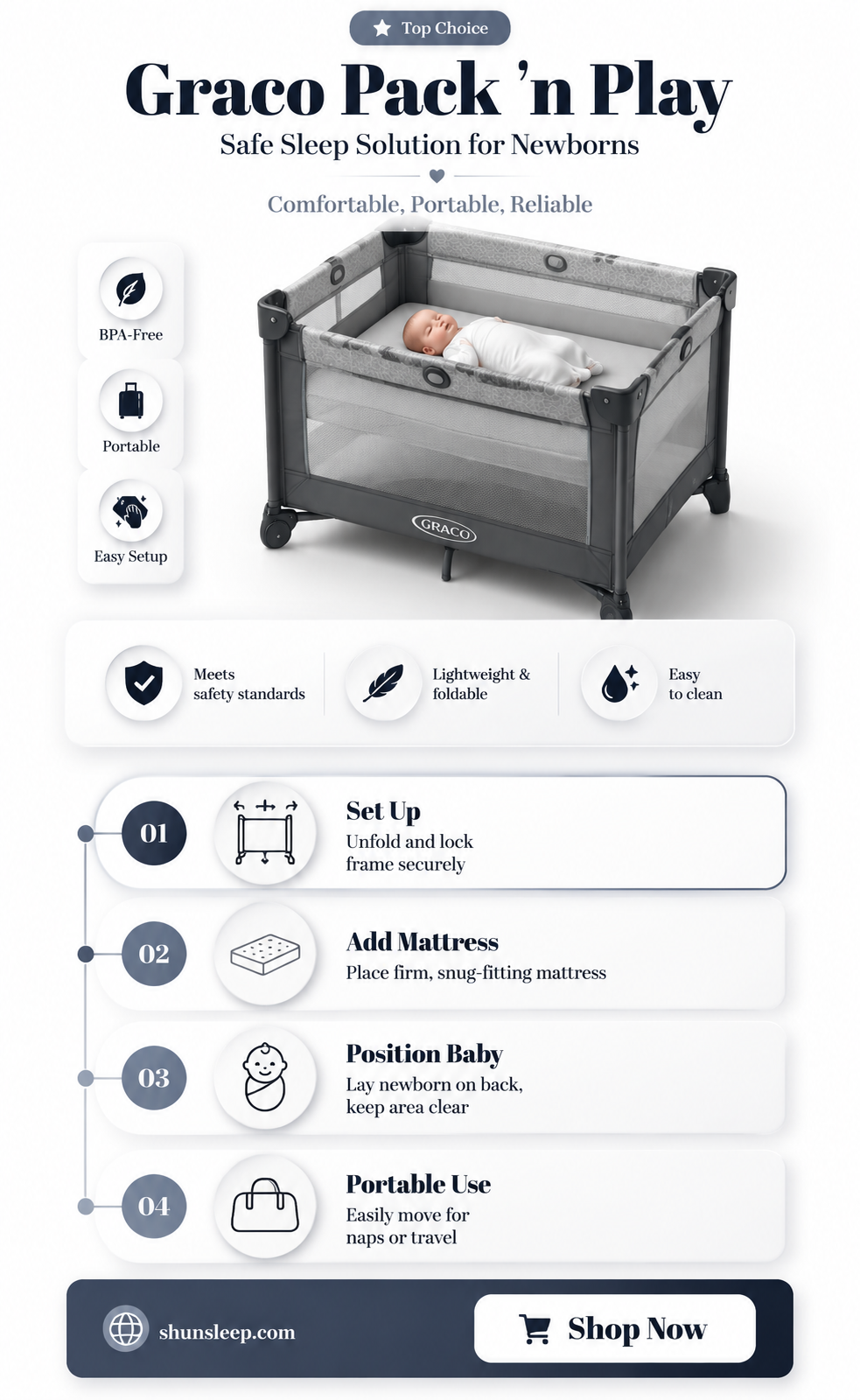 can a newborn sleep in a graco pack and play