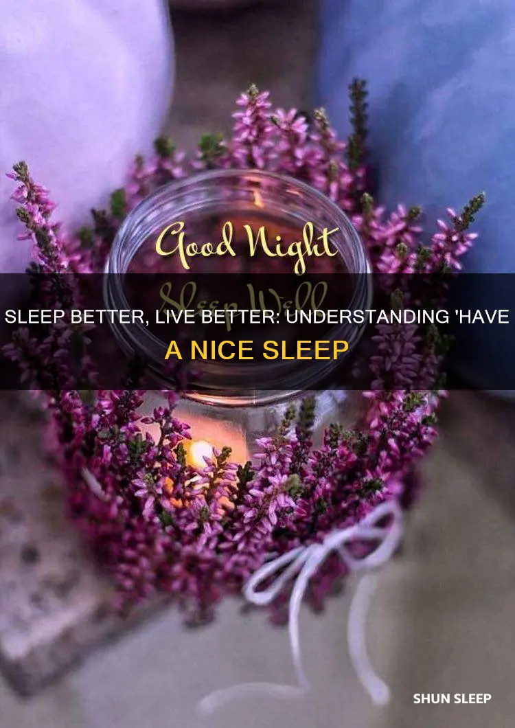 have a nice sleep meaning