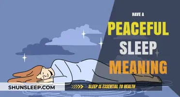 Peaceful Sleep: The Meaning of Restful Slumber
