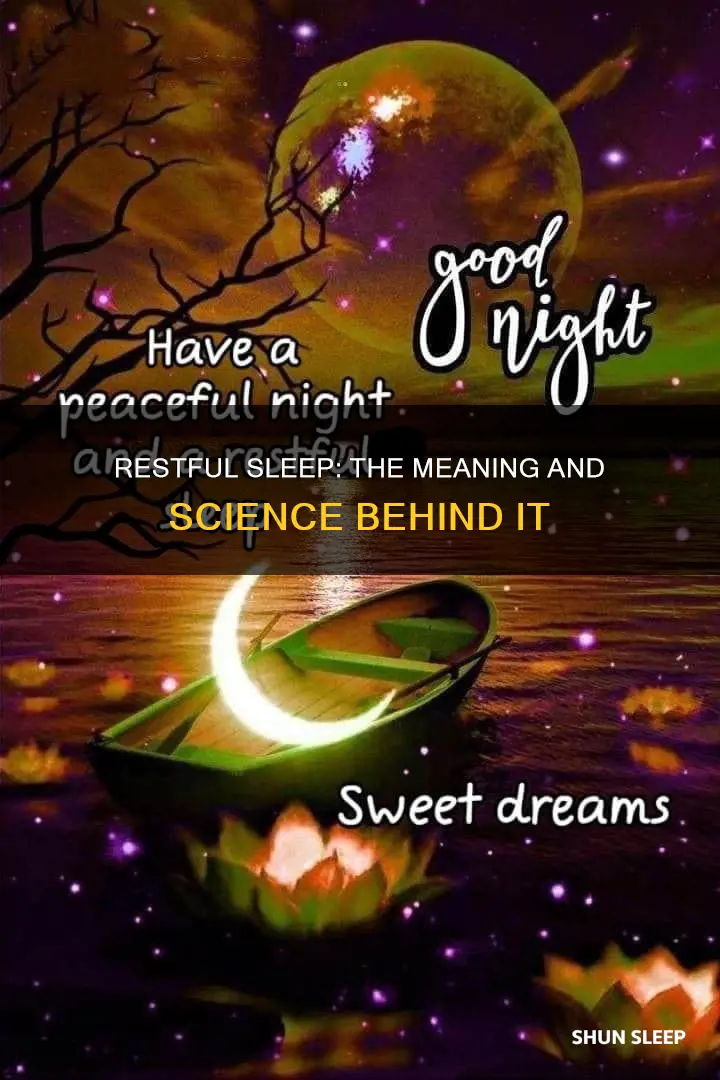 have a restful sleep meaning